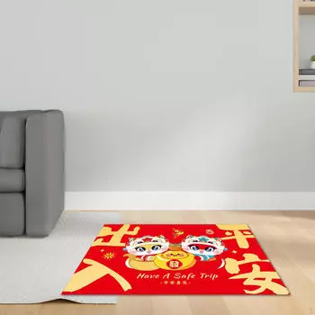 Китайский Год Коврик Для Пола Украшение Дома Ковер Забавный Змея Лунный