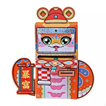 Китайский год Красный конверт Счастливый денежный подарок Уникальная змея на весну