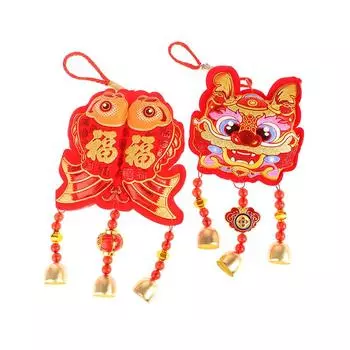 Китайский год подвесное украшение Китайский год дракона Фу персонаж подвесной орнамент Весенний фестиваль Настенный декор