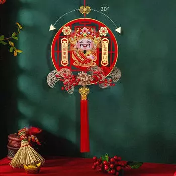 Китайский Год Подвесной Декор Подвеска Кисточка с Красными Ягодами Счастливый Праздник Кисточки With Light