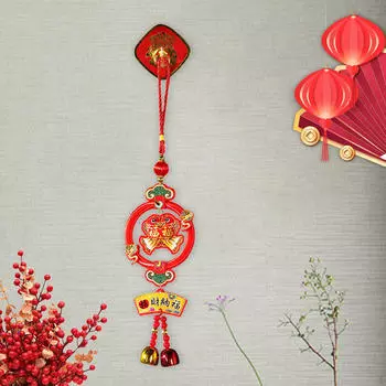 Китайский год подвесные украшения кулон с перезвоном ветра счастливые благословляющие символы на весну