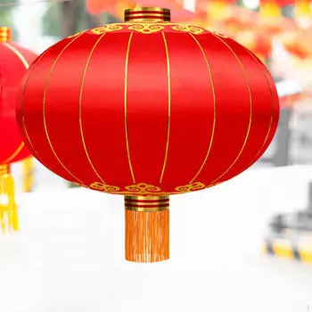 Китайский год украшения легкий фонарь весеннего фестиваля для вечеринки в фермерском доме на открытом воздухе 45cmx39cm