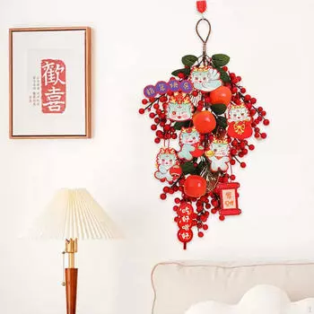 Китайский год украшения ягоды благословение подвеска для внутреннего настольного декора Style A