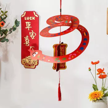 Китайский Год Змеи подвесное украшение Благословение Удачи Декор Подвеска для красный