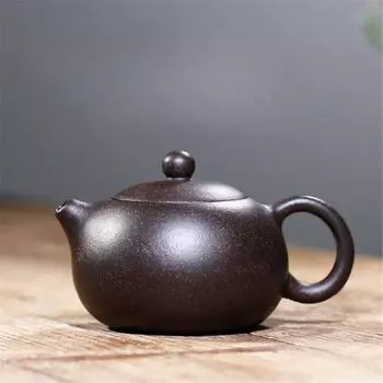 Китайский исинский чайник, фиолетовый глиняный чайник Xishi, уникальная форма, чайник ручной работы, домашний чайник с шариковым отверстием, чайный набор Dahongpao Oolong 150 мл