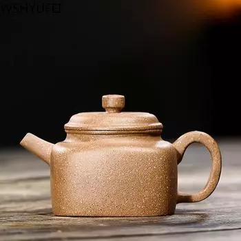 Китайский Исинский чайник, фиолетовый глиняный фильтр, чайник, руда, красивый чайник, чайная посуда ручной работы, индивидуальные подарки, аутентичные 190 мл 190ml