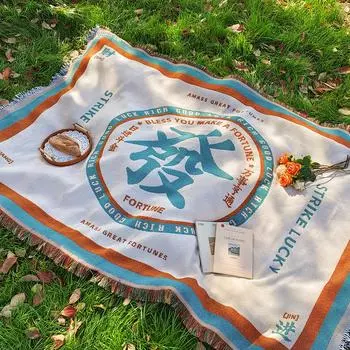 Китайский кемпинговый коврик для пикника, портативный дорожный походный коврик для пикника, пылезащитная скатерть, мягкий диван, одеяла, коврик для пикника на открытом воздухе 90x150cm