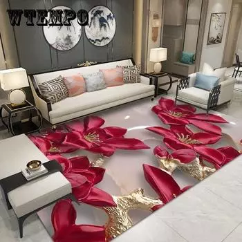 Китайский ковер Гостиная Журнальный столик Диван Большая площадь Спальня Прикроватная тумбочка Полноценные домашние коврики-татами 80*120cm