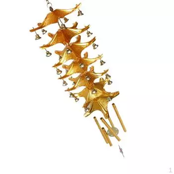 Китайский металлический колокольчик Lucky Feng Shui, подвесной колокольчик ветра, семиэтажный