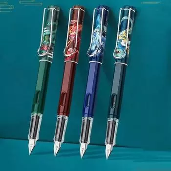 Китайский национальный стиль, перьевая ручка, капсула с чернилами, сменная винтажная ручка, студенческая гладкая ручка для письма, канцелярские принадлежности