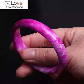 Китайский натуральный персиковый цвет красный ручной работы широкий нефритовый браслет модный бутик ювелирных изделий женская мода Южный браслет diameter:60mm