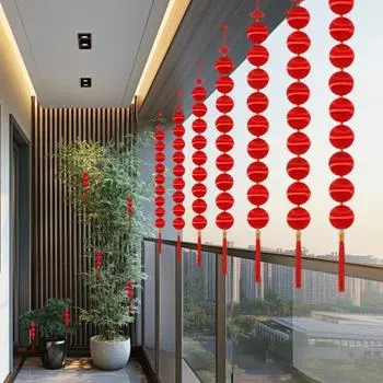 Китайский Новый год Красный Фонарь Украшение Подвесной Мини Фонарь Гирлянда Подвеска Бонсай Украшения B