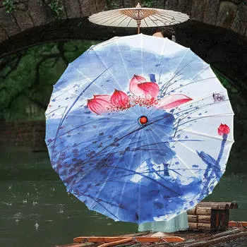Китайский промасленный бумажный зонт, зонтик для древних танцев, декоративный классический