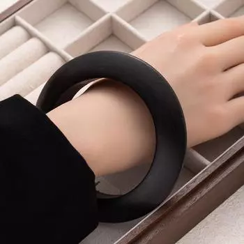 Китайский ретро этнический стиль деревянный браслет с высококлассным ощущением простой и нишевый браслет с элементом из массива дерева ручной работы аксессуар