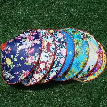 Китайский ретро бамбуковый ротанг рыбацкая шляпа цветы плетеная вручную соломенная шляпа-ведро туристический танцевальный реквизит конусная рыболовная шляпа-зонт