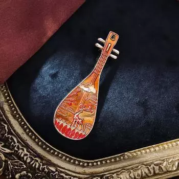 Китайский ретро темперамент персонализированная брошь пипа креативный универсальный корсаж высококачественный кулон чонсам креативная булавка