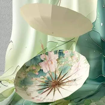 Китайский ретро-зонт для защиты от солнца, 16 костей, 3 складных зонта, китайская художественная роспись, ветрозащитный козырек от солнца, защита от ультрафиолета