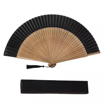 Китайский складной ручной веер для женщин, подходит для танцев, музыкального фестиваля, свадьбы, церкви