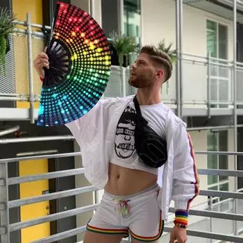 Китайский складной веер, художественный ремесленный подарок, свадебный танец, ручной веер, красочные ручные вееры, домашний декор 1