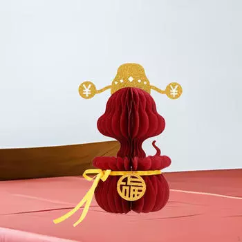 Китайский сотовый бумажный центральный элемент красный мешочек орнамент ремесла удачи подарочный пакет для стола в помещении