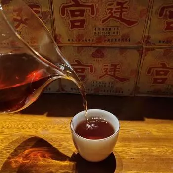 Китайский старый чай Пуэр Кирпич Спелый Пуэр Мэнхай Шу Чай клейкий рис Вкус Пуэр