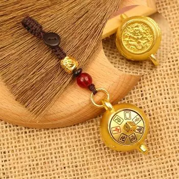 Китайский стиль 12 зодиакальный брелок-подвеска в виде дракона Лунга, цыпленка, вращающегося чайника, сумки для подвешивания Rat