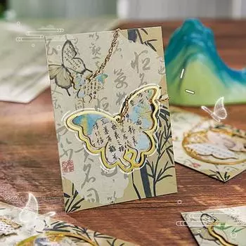 Китайский стиль антикварный бант зажим для книг DIY бабочка держатель для страниц книги знак пагинации style 3