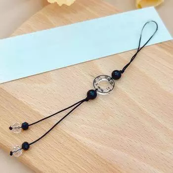 Китайский стиль чернила каллиграфия бабочка веер подвески мобильный телефон цепочка анти-потеряшка шнурок винтажный брелок сумка кулон подарки as the picture