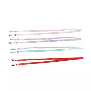 Китайский стиль Девушки DIY Конский хвост Косы Длинные косички Волосы Пряди Милые волосы Косички Веревка красный