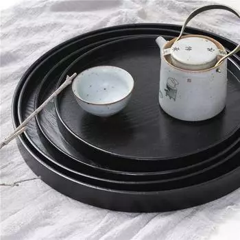 Китайский стиль для журнального столика Кухонная утварь Чайный поднос Подносы для хранения Салатница Тарелка для закусок L