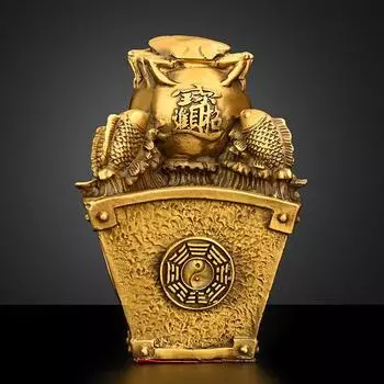 Китайский стиль Фэншуй Чжаоцай Ремесла Украшения Медь Богатство приходит со всех сторон Украшения Домашний Офис Творческий Декор