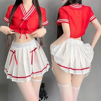 Китайский стиль ханьфу Kawaii прозрачный классический школьный костюм для косплея, милая школьная форма, мягкий костюм для сестры-студентки One Size