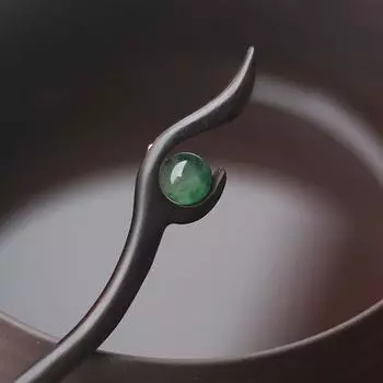 Китайский стиль имитация нефрита деревянные палочки для волос простые ретро заколки для волос шпильки для женщин девочек пучок для волос фиксированные украшения для волос