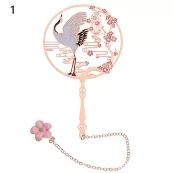 Китайский стиль Каллиграфия Живопись Закладка Группа Веер Книжный зажим Пагинация Метка Металлическая кисточка Канцелярские принадлежности Школьные офисные принадлежности