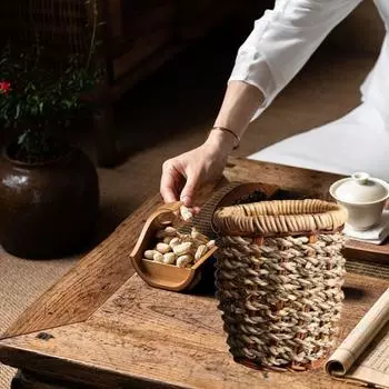 Китайский стиль Канцелярские принадлежности Трубка Классическая бамбуковая палочка Трубка бамбуковый держатель для ручек Ресторан Style D