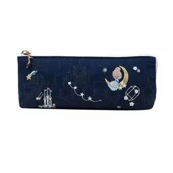 Китайский стиль Китайский стиль Пенал Сумка для хранения Сумка на молнии для ручек Сумка для карандашей Школа Moon pencil case