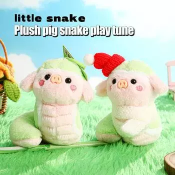 Китайский стиль маленькая свинья змея зодиак игрушка брелок сувенир кукла плюшевый талисман мультфильм рюкзак украшения аксессуары подарки