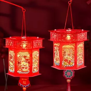 Китайский стиль Нового года Светящийся Фонарь Традиционный Весенний Фестиваль Фонарь Национальный День Style 3