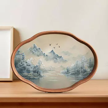 Китайский стильный поднос для сервировки чая, обеденный стол, демонстрация еды, блюдо Small
