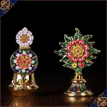 Китайский стиль, особый медный сплав, окрашенный Dorma, еда, выпечка, цветок, тибетские буддийские принадлежности, аксессуары для дома