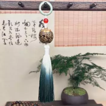 Китайский стиль подвеска для салона автомобиля градиентный цветок лотоса бахрома орнамент сшить шторы Style 2