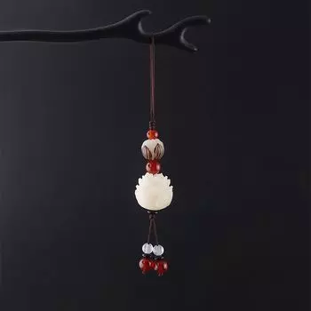 Китайский стиль ремешок для мобильного телефона ремешок для мобильного телефона Бодхи цветок лотоса брелок сумка кулон A