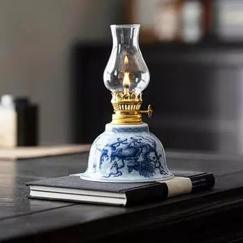 Китайский стиль ремесла винтажные рисованные узоры DIY стеклянные украшения керамические лампы гхи декоративные аксессуары украшения