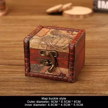 Китайский стиль Винтажная деревянная шкатулка для украшений с замком коробка для упаковки безделушек для колец брошей браслетов сережек гвоздиков коробка для хранения