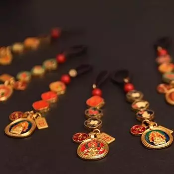 Китайский стиль винтажный брелок для ключей сумка подвеска сувениры счастливый денежный брелок высокого качества амулет автомобильный брелок телефон шнурок