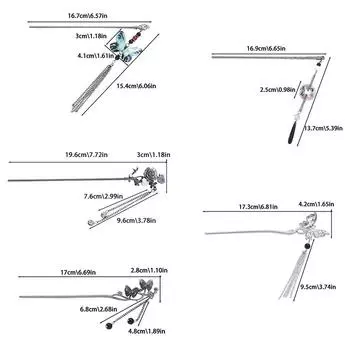 Китайский стиль заколка для волос кисточка шпильки винтажная бабочка цветок темперамент элегантный цветок для волос кисточка китайские аксессуары ханьфу