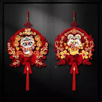 Китайский стиль Змея Год Фу иероглиф Подвески Красный Весенний Фестиваль Товары Домашний Декор Гостиной Style 14