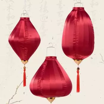 Китайский традиционный шелковый фонарь ручной работы из красного вина, новогодний праздничный декор для вечеринки, японский домашний балкон отеля, подвеска 12INCH
