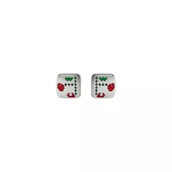 Китайский трендовый дизайн модные серьги вишни для женщин шикарный темперамент квадратные серьги