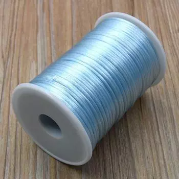 Китайский узел, проволока №. 5 китайских узлов, проволока, плетеная, красная веревка, браслет, аксессуары для украшений ручной работы своими руками, материалы Line 5 100 yards/roll небесно-голубой